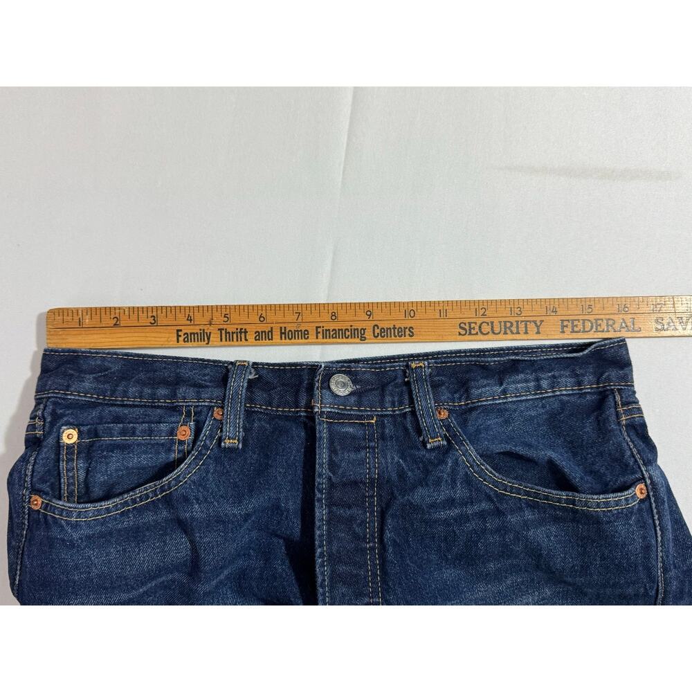 Vintage Levi's BIG E Blue Denim Jeans Button Fly Mens 33 x 34 - Picture 3 of 13